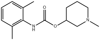 N-(2,6-Dimethylphenyl)carbamic acid 1-methyl-3-piperidinyl ester 结构式
