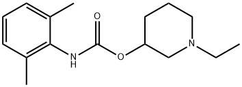 N-(2,6-Dimethylphenyl)carbamic acid 1-ethyl-3-piperidinyl ester Structure