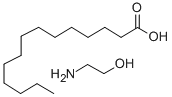 myristic acid, compound with 2-aminoethanol (1:1) Struktur