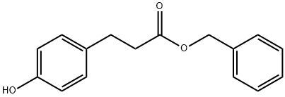 3-(4-Hydroxyphenyl)propionic acid benzyl ester Structure