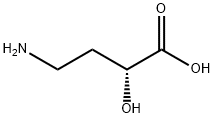 (R)4-氨基-2-羟基丁酸 结构式