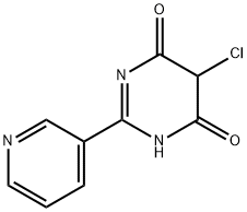 5-氯-2-(3-吡啶基)-4,6(1H,5H)-嘧啶二酮, 31774-74-0, 结构式