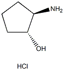 trans-(1R,2R)-2-Aminocyclopentanol hydrochloride Struktur