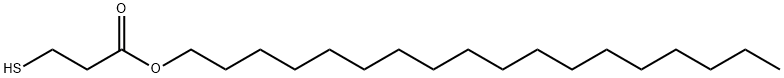 3-メルカプトプロパン酸オクタデシル 化学構造式