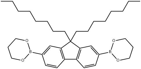 9 9-DIOCTYLFLUORENE-2 7-BIS(TRIMETHYLBO& Structure