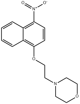 4-[2-(4-NITRONAPHTHALEN-1-YLOXY)ETHYL]MORPHOLINE Structure