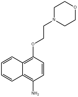 4-(2-N-吗啉基乙氧基)萘-1-胺 结构式