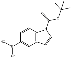1-(TERT-BUTOXYCARBONYL)-1H-INDOL-5-YLBORONIC ACID Structure