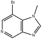 7-bromo-1-methyl-1H-imidazo[4,5-c]pyridine Struktur