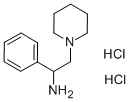 ALPHA-PHENYL-1-PIPERIDINEETHANAMINE DIHYDROCHLORIDE Structure