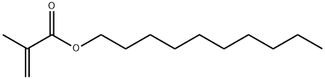 メタクリル酸デシル 化学構造式