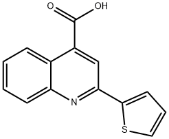 2-(2-チエニル)-4-キノリンカルボン酸 化学構造式
