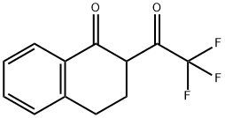 2-(2,2,2-三氟乙酰基)-3,4-二氢萘-1(2H)-酮, 318-46-7, 结构式