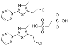 5-(2-Chloroethyl)-4-methyl-2-phenylthiazole ethanedisulfonate (2:1) Structure