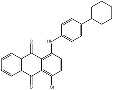 1-[(4-Cyclohexylphenyl)amino]-4-hydroxy-9,10-anthracenedione,31820-90-3,结构式