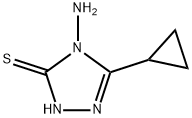 4-AMINO-5-CYCLOPROPYL-4H-[1,2,4]TRIAZOLE-3-THIOL Structure