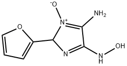 4H-Imidazol-4-one,5-amino-2-(2-furanyl)-2,3-dihydro-,oxime,1-oxide(9CI) 结构式
