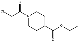 ETHYL 1-(2-CHLOROACETYL)-4-PIPERIDINECARBOXYLATE 化学構造式
