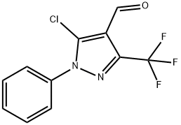 3-trifluoromethyl-1-phenyl-1H-5-chloropyrazole-4-carbaldehyde Structure