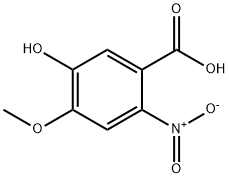 5-Hydroxy-4-methoxy-2-nitrobenzoic acid Struktur