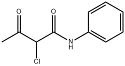 2-クロロ-3-オキソ-N-フェニルブタンアミド 化学構造式
