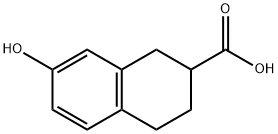 7-羟基-1,2,3,4-四氢化萘-2-羧酸, 31846-36-3, 结构式