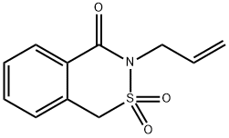 3-Allyl-3,4-dihydro-4-oxo-1H-2,3-benzothiazine 2,2-dioxide 结构式