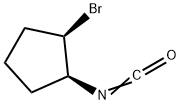 Cyclopentane, 1-bromo-2-isocyanato-, cis- (9CI) Structure