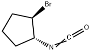 Cyclopentane, 1-bromo-2-isocyanato-, trans- (9CI) 结构式