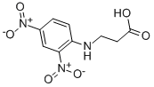 N-(2,4-ジニトロフェニル)-β-アラニン 化学構造式