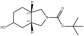 叔-丁基 5-羟基-1,3,3A,4,5,6,7,7A-八氢异吲哚-2-甲酸基酯, 318502-89-5, 结构式