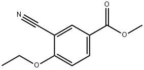 Benzoic acid, 3-cyano-4-ethoxy-, methyl ester (9CI) Struktur