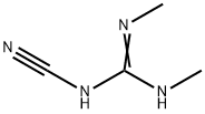 N-cyano-N',N''-dimethylguanidine  Struktur