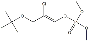 2-Chloro-3-(1,1-dimethylethoxy)-1-propenyl dimethyl phosphate Structure