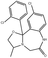 美沙唑仑, 31868-18-5, 结构式