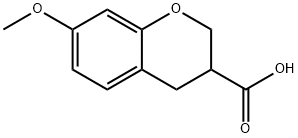 7-METHOXY-CHROMAN-3-CARBOXYLIC ACID Struktur