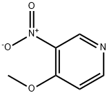 4-メトキシ-3-ニトロピリジン 化学構造式