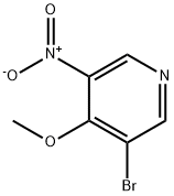 3-ブロモ-4-メトキシ-5-ニトロピリジン 化学構造式