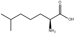 S-2-氨基-6-甲基己酸, 31872-99-8, 结构式