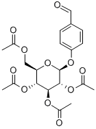 4'-FORMYLPHENYL 2,3,4,6-TETRA-O-ACETYL-BETA-D-GLUCOPYRANOSIDE Structure