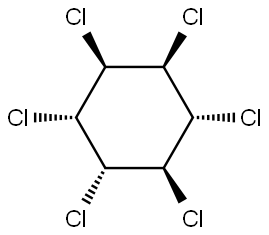 α-六氯环己烷, 319-84-6, 结构式