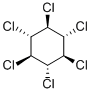 1α,2β,3α,4β,5α,6β-ヘキサクロロシクロヘキサン 化学構造式