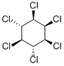 δ－ヘキサクロロシクロヘキサン 化学構造式