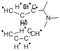 (+/-)-N,N-DIMETHYL-1-FERROCENYLETHYLAMINE Struktur