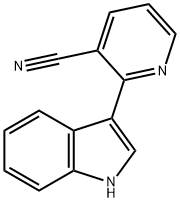 2-吲哚-3-基烟腈 结构式