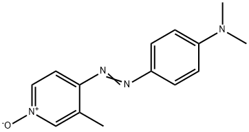4-[[p-(ジメチルアミノ)フェニル]アゾ]-3-メチルピリジン1-オキシド 化学構造式