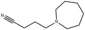 2,3,4,5,6,7-ヘキサヒドロ-1H-アゼピン-1-ブタンニトリル 化学構造式