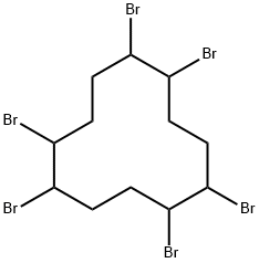 1,2,5,6,9,10-Hexabromocyclododecane Struktur