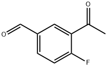 3-乙酰基-4-氟苯甲醛, 319455-11-3, 结构式
