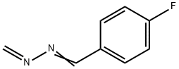 Benzaldehyde, 4-fluoro-, methylenehydrazone (9CI) Struktur
